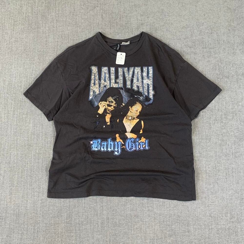 Y2K Aaliyah baby girl rap t-shirt